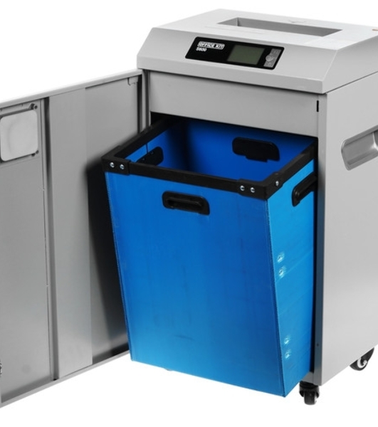 Шредер Office Kit S600 S600 1,9x15 (секр.P-5)/фрагменты/17лист./60лтр./Уничт:скрепки, скобы, пл.карты/CD