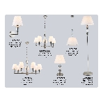 Люстра Ambrella light LH75253/5 SN/FR сатин никель/белый матовый E14*5 max 40W D700*510, фото7