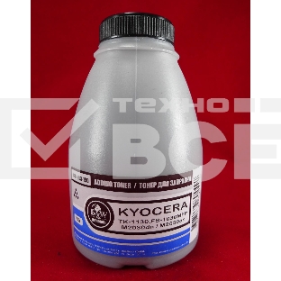 Тонер Kyocera TK-1130, FS-1030MFP/1130MFP, M2030dn/M2530dn (фл. 190г) B&W Premium (Tomoegawa) фас Россия