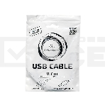 Кабель Gembird/Cablexpert CC-USB-AMP25-0.7M AM/DC 2,5мм 5V 2A (для планшетов Android), 0.7м, экран, черный, пакет, фото3