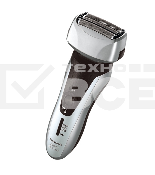 Электробритва Panasonic ES-RF31-S520 сух./влаж. брит, сам. под стр. воды, аккум., триммер, стой. для зарад., 3 ступ. инд. зар. 4 дугооб. сеток