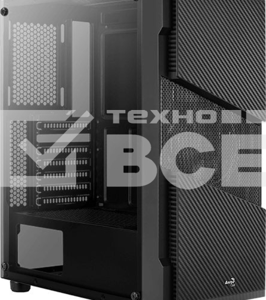 Корпус Aerocool  / Formula Menace Saturn FRGB-G-BK-v1 черный без БП ATX 4x120mm 2xUSB2.0 1xUSB3.0 audio bott PSU