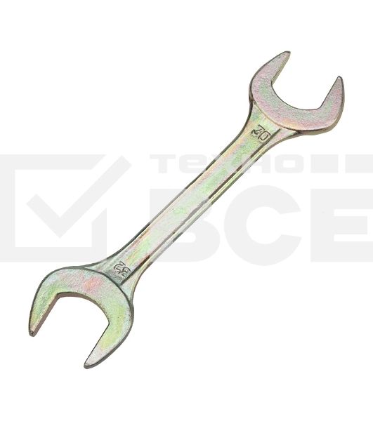 Ключ гаечный рожковый Rexant 30х32 мм, желтый цинк