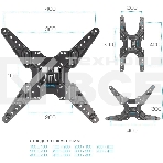 Кронштейн для LED/LCD телевизоров Kromax OPTIMA-414 черный, фото6
