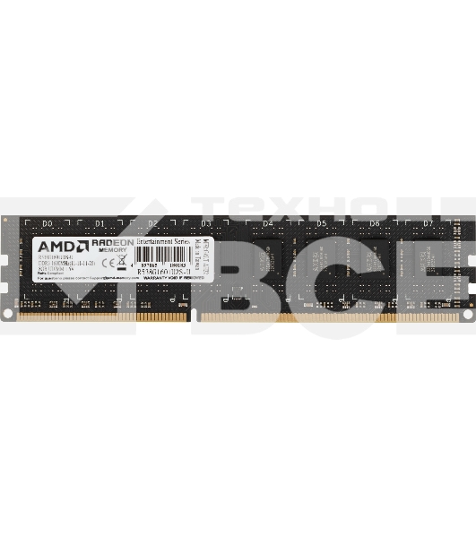 Оперативная память AMD Radeon R5, DDR3, 8GB (1x8GB), 1600MHz, CL11