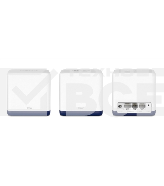 Система Mercusys MESH AC1900 Whole Home Mesh Wi-Fi System, 3× Internal Antennas, 3×GB ports (WAN/LAN) (3-pack)
