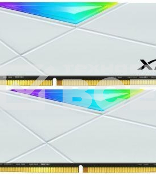 Оперативная память XPG Spectrix D50 RGB, 16GB (2x8GB), DDR4, 3600MHz, CL18, DIMM, с радиаторами, белый, RGB