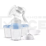 Молокоотсос ручной Philips SCF430/13, вес 0.3 кг, технология Natural Motion, мягкая насадка с адаптивной формой, 3 контейнера для 180 мл. для хранения молока в комплекте, фото11