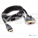 Кабель HDMI-DVI Cablexpert CC-HDMI-DVI-4K-6, 19M/19M, single link, 4K, медь, нейлоновая оплетка, метал.разъемы, 1.8м, черный, коробка, фото4