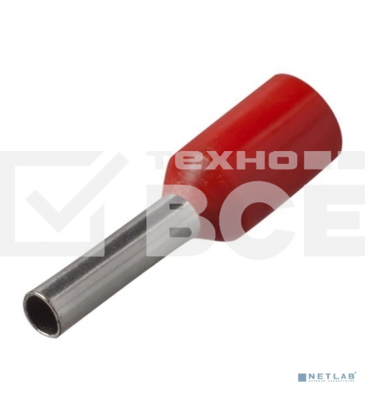 Наконечник-гильза изол. Е1012 1кв.мм (уп.100шт) ИЭК UGN10-001-03-12