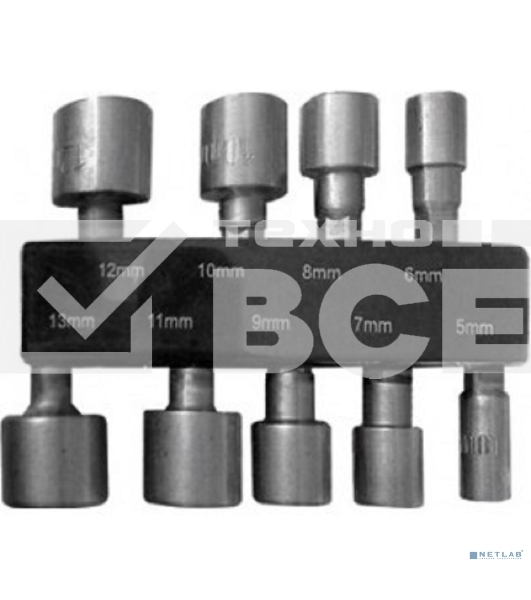 Набор головок FIT 57915набор усиленных головок crv 9 шт ( 5 - 13 мм)