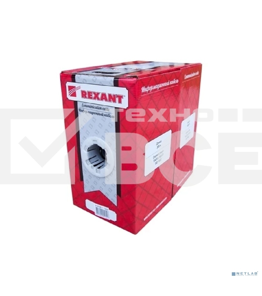 Кабель витая пара Rexant FTP 4PR 24AWG, CAT5e наружный (OUTDOOR) (бухта 305м) (в коробке)
