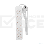 Удлинитель 5 гнезд, 1,5 м, 3х0,75 мм², с/з, белый PROconnect, фото3
