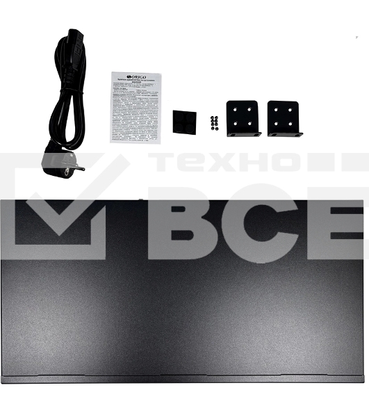 Коммутатор Origo OS2228P/370W OS2228P/370W/B1A (L2) 26x1Гбит/с 2SFP 24PoE+ 370W неуправляемый