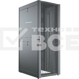 Шкаф серверный C3 Solutions (C3.RF2401) напольный 24U 600x1050 мм пер. дв. перфор. 2 бок. пан. направл. под закл. гайки 1500 кг черный 1182 мм металл