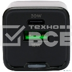 Зарядное устройство Cablexpert MP3A-PC-64, 30Вт GaN, 3А, QC4.0/PD, 1xUSB, 1xType-C, черный, пакет, фото7