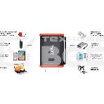 Универсальный внешний аккумулятор TopON TOP-X100 96000mAh USB-C PD3.0 60W,USB1 QC3.0,USB2 12W,2 авторозетки 180W,фонарь, защита от пыли и брызг.Черный, фото20