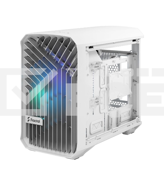 Компьютерный корпус без блока питания Fractal Design Torrent Nano RGb TG Clear Tint, Mini-Tower, 1x180мм RGb, 2xUSB-A 3.2 + 1xUSB 3.2 Type-C mITX, mDTX белый