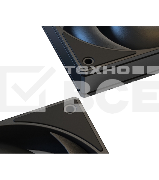 Вентилятор для корпуса ID-Cooling AS-120-K черный, 120 мм, 2000 об/мин, 27.2 дБ, 4 pin