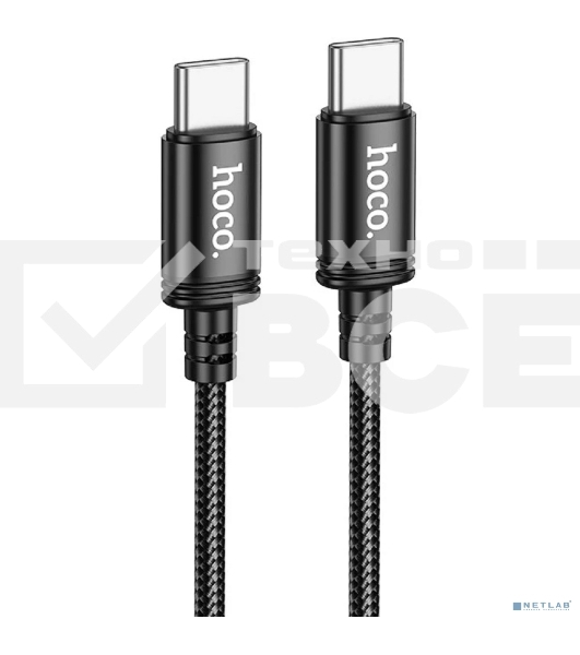 Кабель HOCO X89/PD кабель Type-C-Type-C/2m/60W/черный