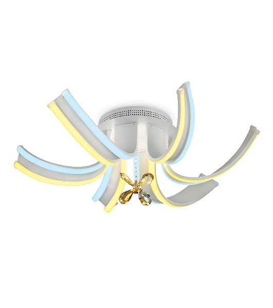 Светильник Ambrella light FL146/6 WH белый 84W 3000K/6400K 620*620*170 (ПДУ РАДИО 2.4)