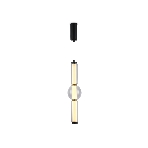 Подвесной светодиодный светильник Ambrella light LH11023 BK/SM черный/дымчатый 17W 3000K D120*520, фото8