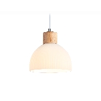 Светильник Ambrella light TR83133 LW/FR светлое дерево/белый матовый E27 max 40W D180*1040, фото9