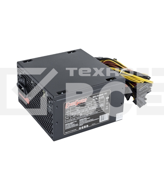 Блок питания Exegate 600NPXE (EX221639RUS), 600Вт, 120мм, черный