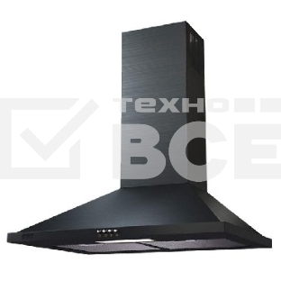 Вытяжка Krona BELLA 600 BLACK PUSH BUTTON черный