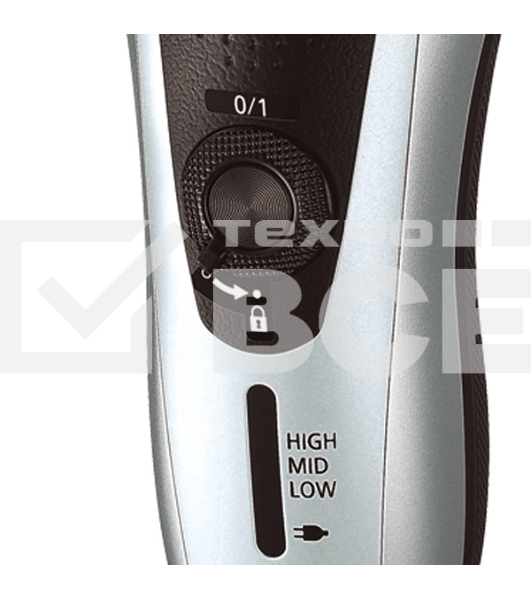 Электробритва Panasonic ES-RF31-S520 сух./влаж. брит, сам. под стр. воды, аккум., триммер, стой. для зарад., 3 ступ. инд. зар. 4 дугооб. сеток