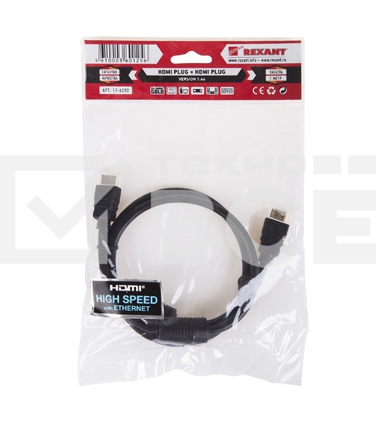 Кабель Rexant HDMI - HDMI 1.4, 1 метр Gold