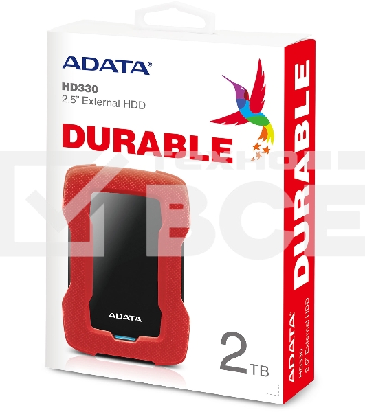 Внешний жесткий диск 2TB ADATA HD330, 2,5