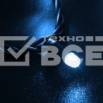 Гирлянда Neon-night Нить 10м, эффект мерцания (каждый 5-ый), черный ПВХ, 230В, Синий, фото2