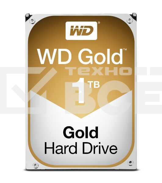 Жесткий диск Western Digital SATA 1TB 7200RPM 6GB/S 128MB GOLD WD1005FBYZ WDC 3.5