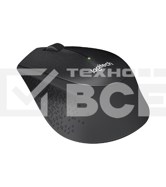 Мышь беспроводная Logitech M330 SILENT PLUS черный, 1000 dpi, радиоканал, USB, кнопки - 3