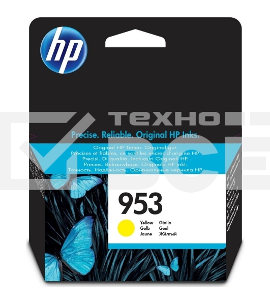 Картридж струйный HP 953 F6U14AE желтый для HP OJP 8710/8715/8720/8730/8210/8725 (700стр.)