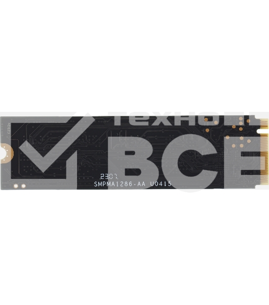 Накопитель SSD Digma Mega M2 DGSM3512GM23T, 512Gb, PCIe 3.0 x4, M.2 2280, NVMe, R/W 3300/2700