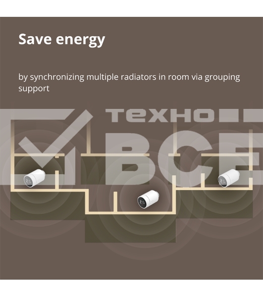 Термоголовка Aqara Smart Radiator Thermostat E1 (SRTS-A01) для радиат. резьбовой