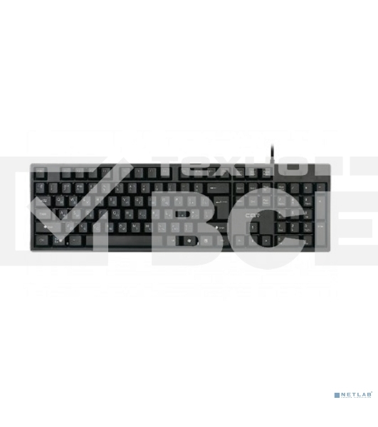 Клавиатура CBR KB 112, проводная полноразмерная, USB, 104 клавиши, длина кабеля 2 м