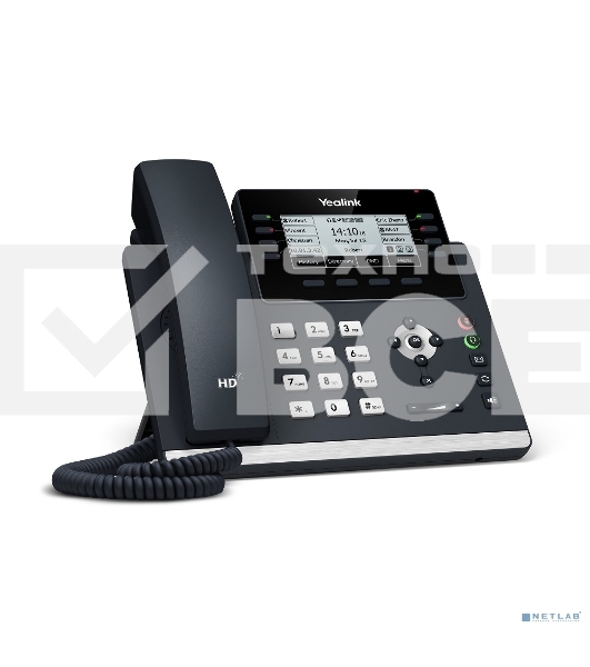 Ip-телфон YEALINK SIP-T43U, 12 аккаунтов, BLF, PoE, GigE, без БП, шт