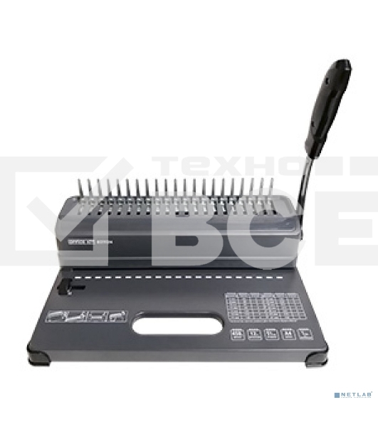 Переплетчик Office Kit B2112N A4/перф.12л.сшив/макс.450л./пластик.пруж. (4.5-51мм)
