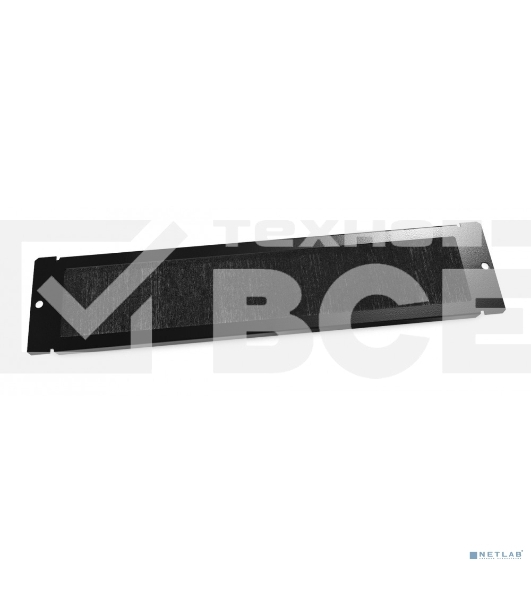 Панель с щеточным кабельным вводом в пол/­потолок Hyperline TCB-TTB-RAL9004 для шкафов серии TTB, TWB, 65 мм х 293 мм (ШхД), цвет черный (RAL 9004)