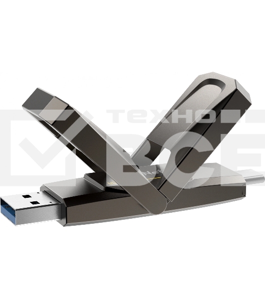 Флеш диск Netac US5 256GB USB3.2+TypeC Solid State Flash Drive, up to 550MB/500MB/s