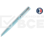 Ручка шариковая Waterman Graduate Allure Pastel Colors (2105224) Baby Blue Lacquer M син. черн. подар.кор., фото4