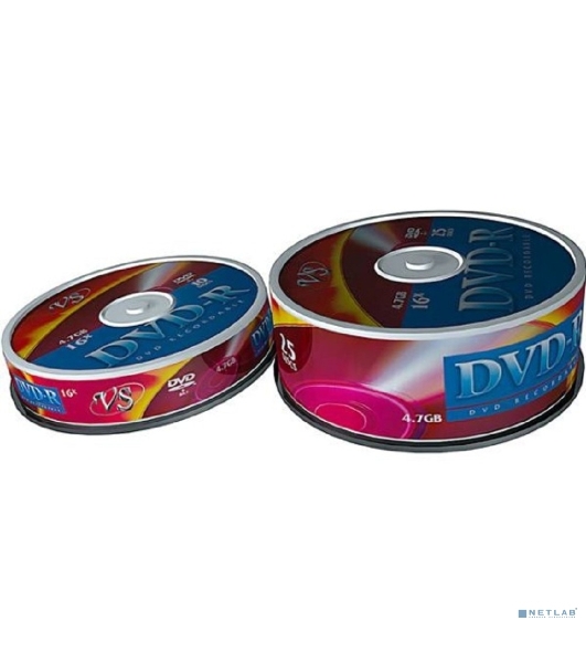 Диск DVD-R VS 4.7 Gb, 16x, Shrink (10), (10/300).