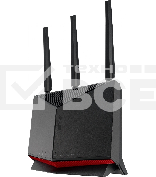 Маршрутизатор ASUS RT-BE86U, черный/красный, 90IG08W0-MO9A0V