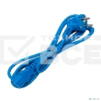 Кабель питания Cablexpert Россия PC-186-VDE-B-1.8M, Schuko-C13, 3x0.75мм2, 10A, с заземлением, медь, 1.8м, синий, пакет, фото2