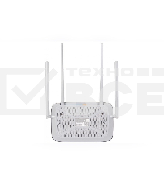 Беспроводный маршрутизатор Mercusys AC12, Dual Band, (867Мбит/с на 5 ГГц + 300Мбит/с на 2,4 ГГц)4 порта 100 Мбит/с, 4 фиксированных антенны