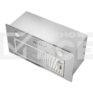 Встраиваемая вытяжка Kuppersberg INPUSH 60 X, High-Tech, 60 см, механическое управление, обратный клапан, 3 скорости, 780 м3/ч, периметральное всасывание, угольный фильтр KF-SC 2 (опция), уровень шума 62 дБ, цвет нержавеющая сталь