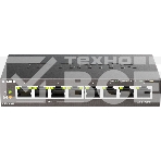 Неуправляемый коммутатор D-Link DGS-1008P/F3A с 8 портами 10/100/1000Base-T (4 порта PoE 802.3af/at, PoE-бюджет 60 Вт), фото8
